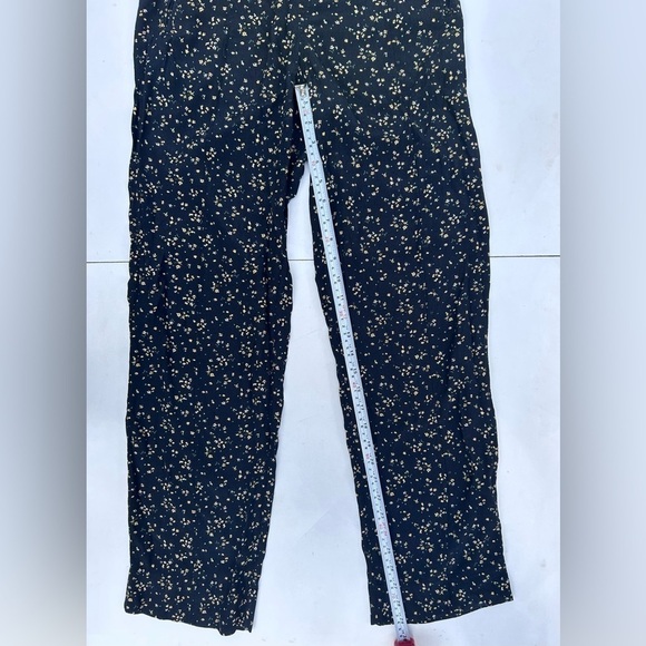 Ganni Printed Crepe Pants floral pattern black size xs - Picture 8 of 11
